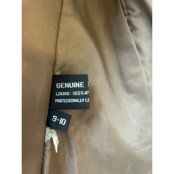 Vintage 70s 80s Lesoleil‎ brown leather jacket. - Picture 4 of 6